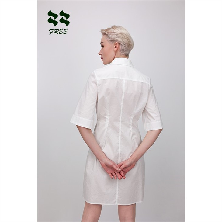 Back seem and darts dress